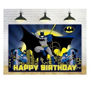 Batman Happy Birthday Backdrop